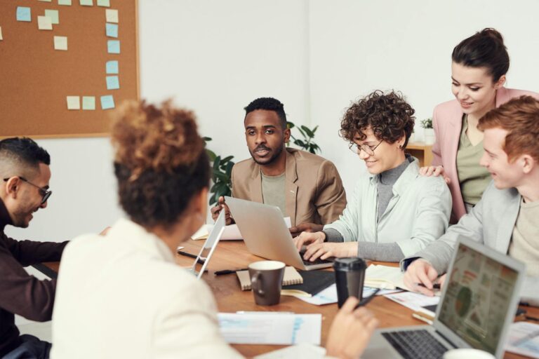 Team working in the office