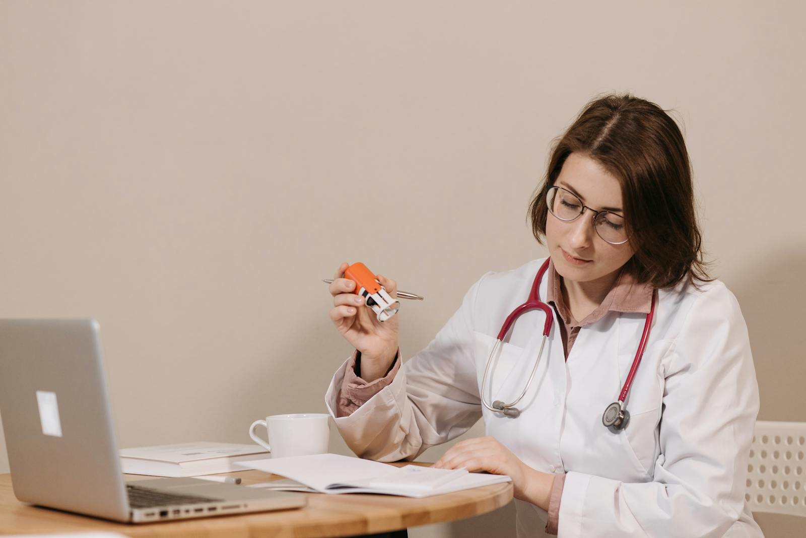 Doctor giving a referral to patient