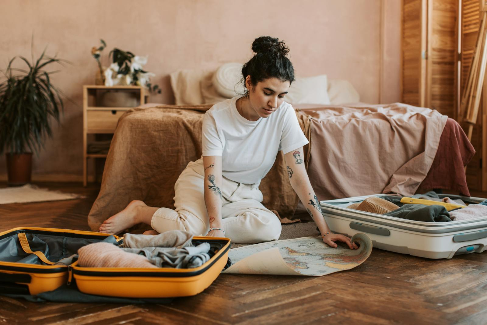 Woman packing her things during divorce